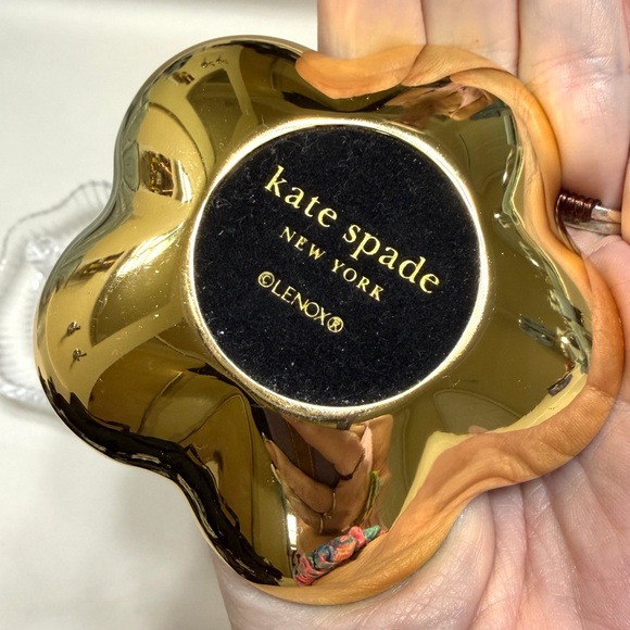 Kate Spade x Lenox Pink and Gold Floral Jewelry Holder like new no box - Picture 7 of 7